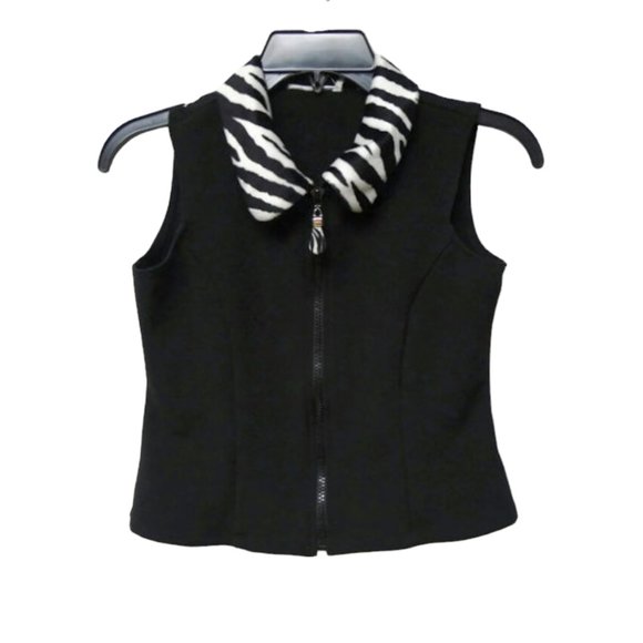 Y2K My Michelle zebra print halter top and flare pants . youth size 12 - Picture 2 of 9